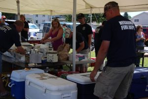 Negaunee Fire Department Serves at the Picnic